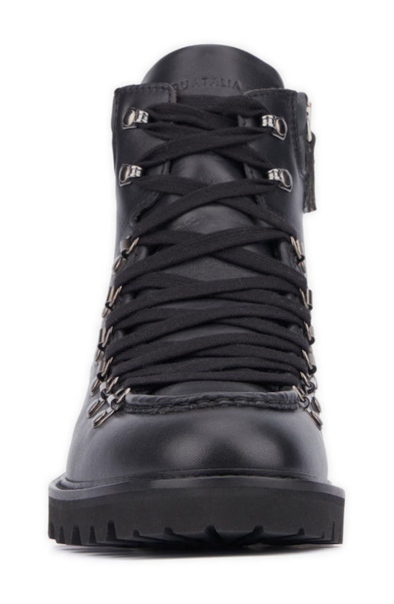 Aquatalia Gustavo Zip Combat Boot, Alternate, color, Black