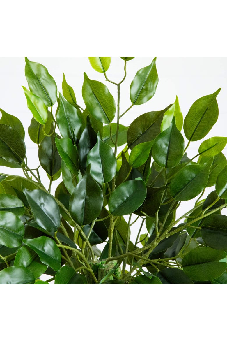 4.5-ft UV Resistant Artificial Ficus Tree, Alternate, color, Green