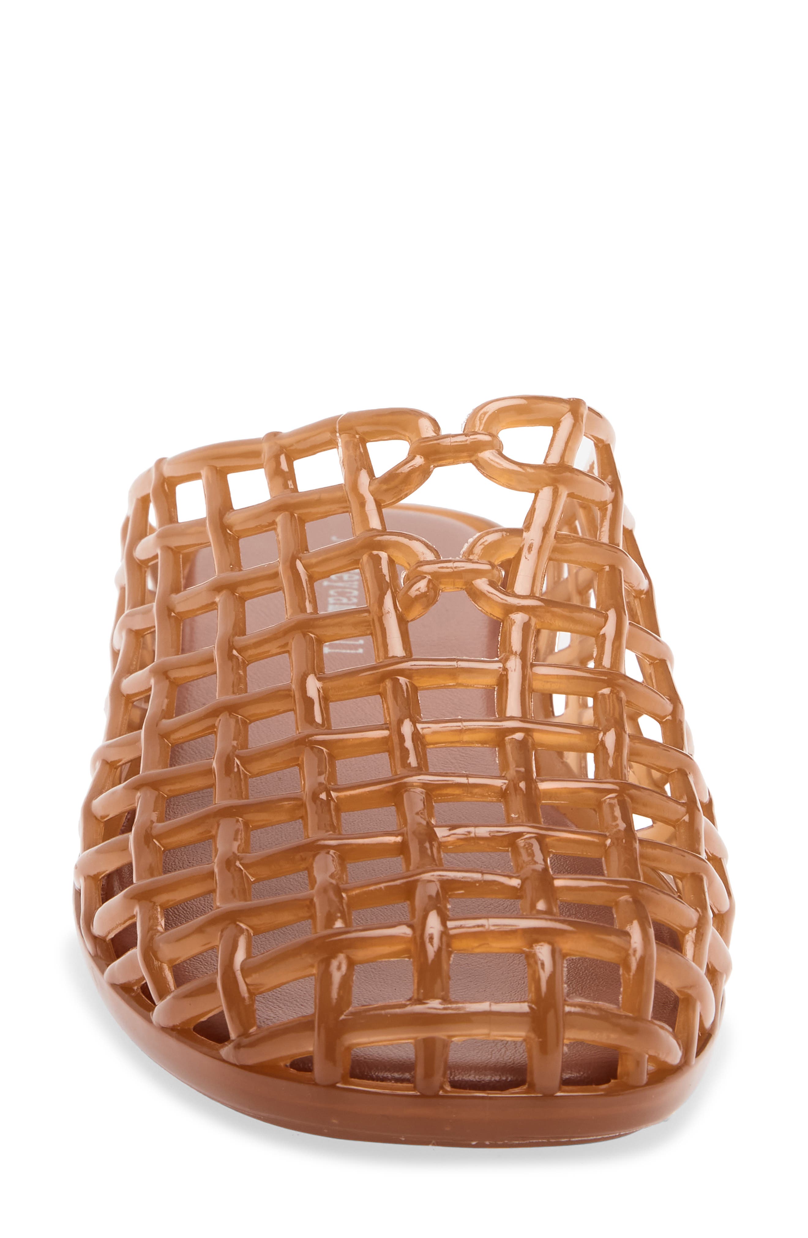 Sea Glass Jelly Mule, Alternate, color, CARAMEL