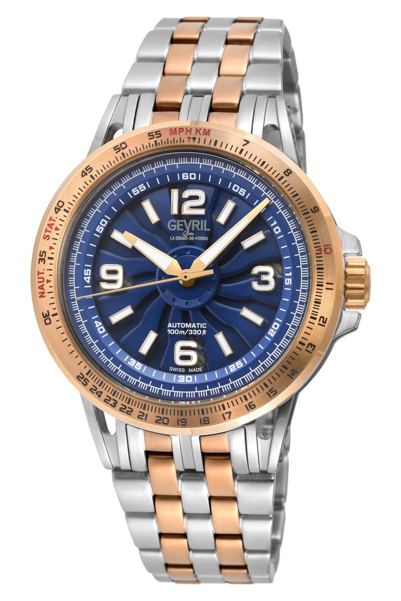 Wind Master Automatic Bracelet Watch, 44mm, Main, color, TWO TONED IPRG/ SILVER