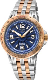GEVRIL Wind Master Automatic Bracelet Watch, 44mm