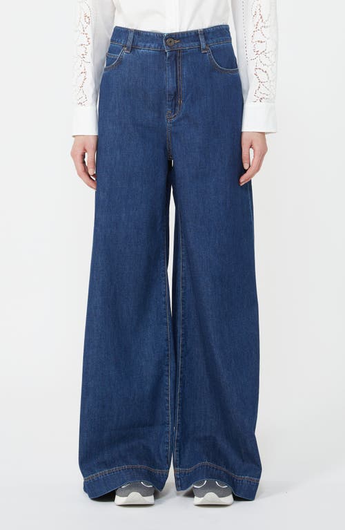 Weekend Max Mara Vega Denim Trousers In Blue