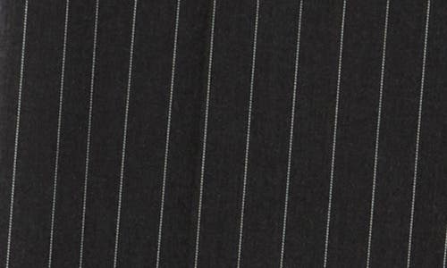 Nordstrom Pinstripe Wide Leg Pants In Black