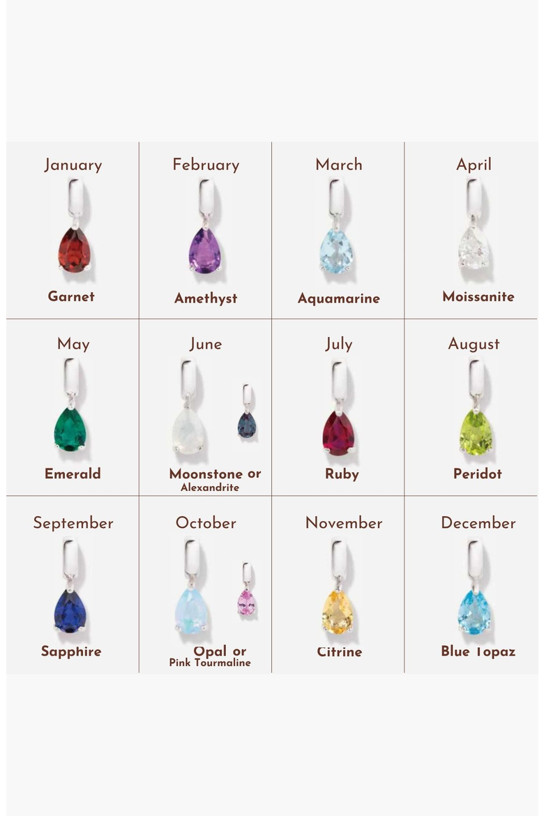 Birthstone Teardrop Necklace, Alternate, color, Amethyst