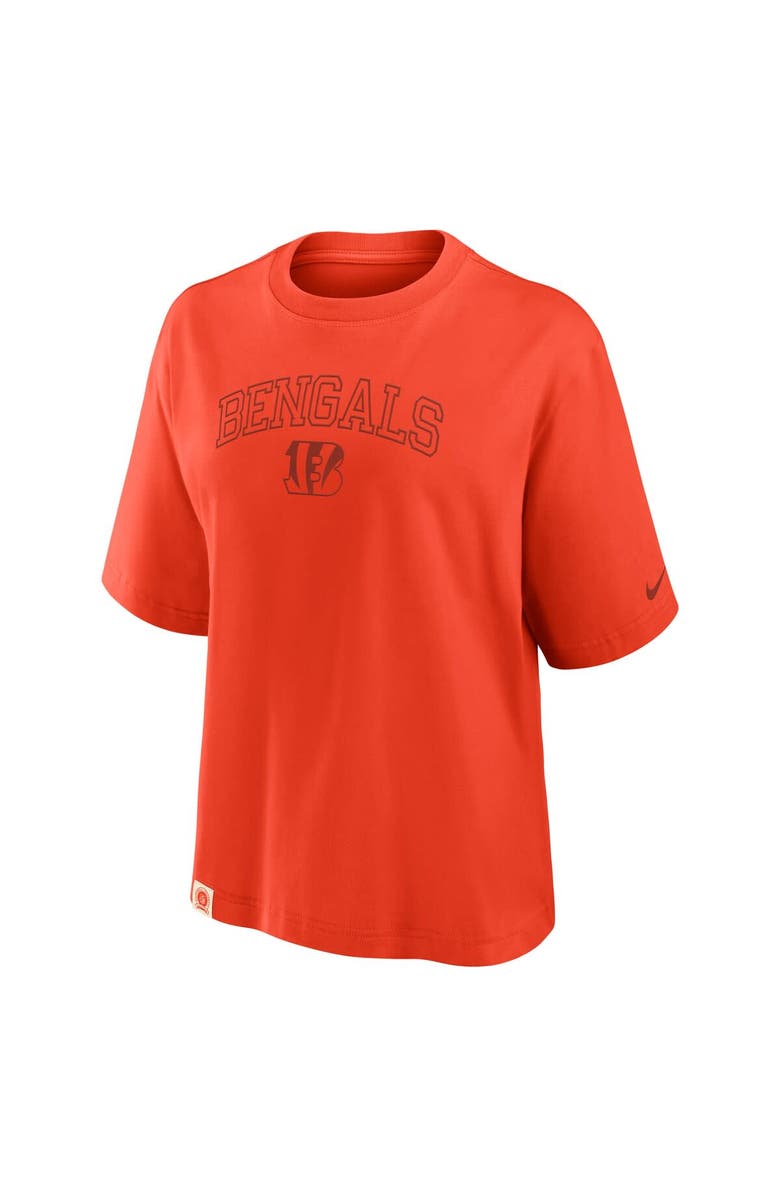Nike Women's Nike Orange Cincinnati Bengals Glory Arch Boxy T-Shirt, Alternate, color, Orange