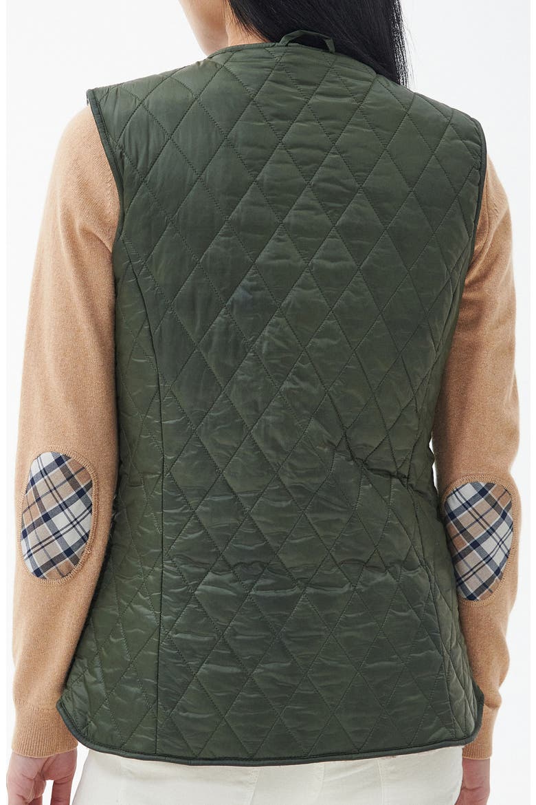 Markenfield Quilted Vest, Alternate, color, OLIVE/ NATURAL