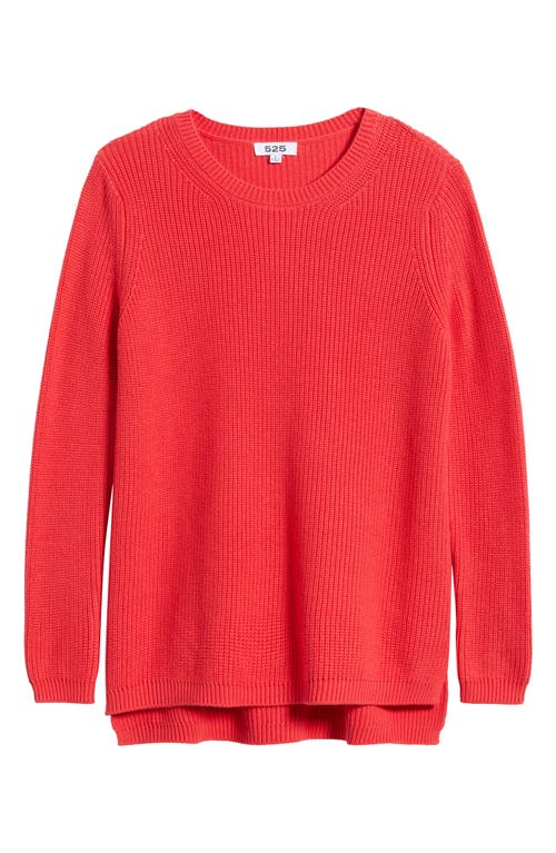 525 Emma High-low Sweater In Tomato