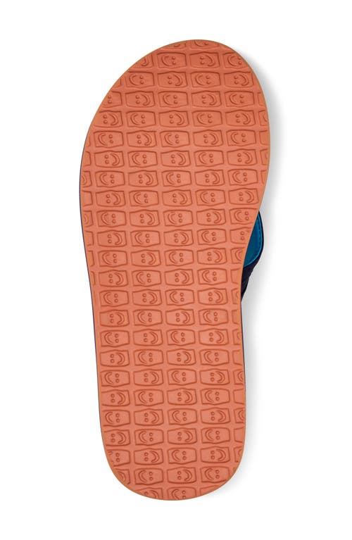Sanuk Ziggy Water Friendly Flip Flop In Blue