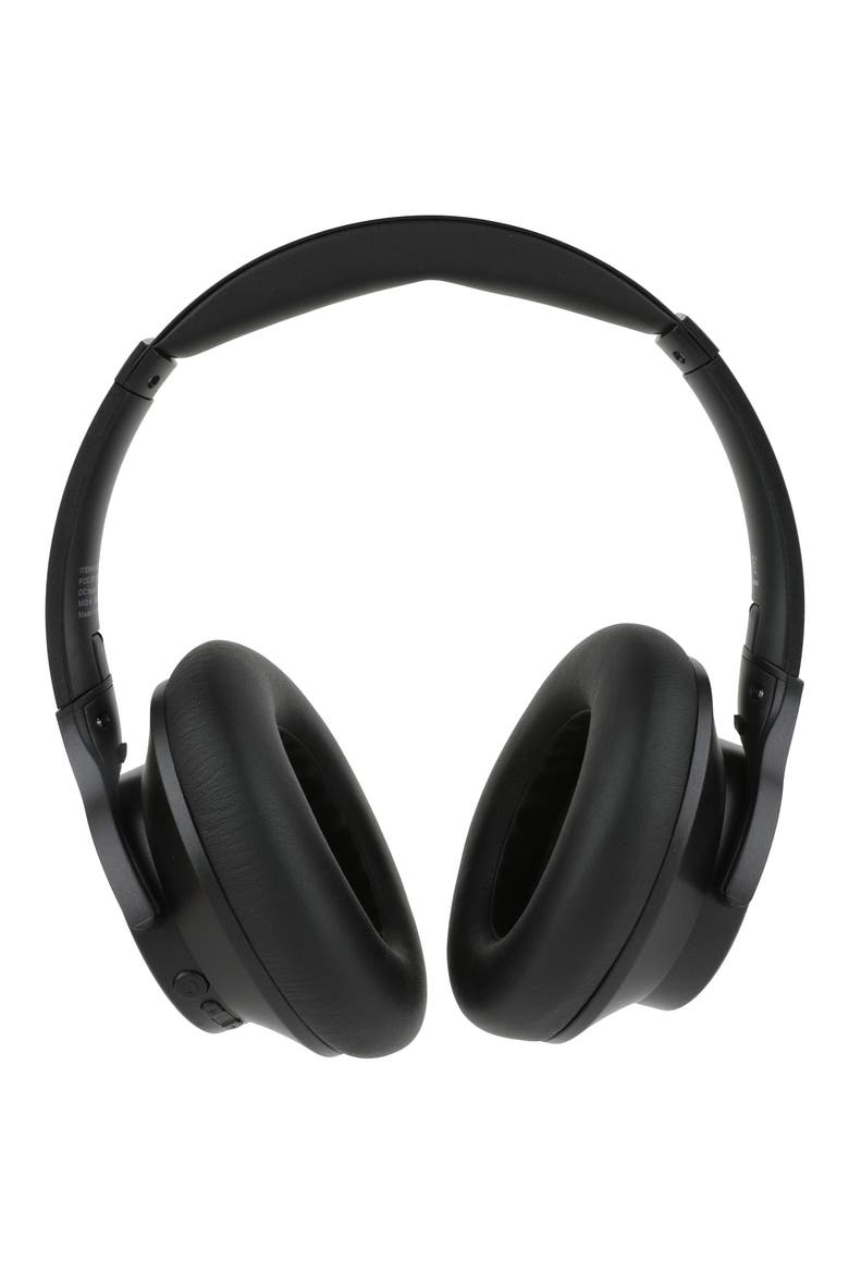 Active Noise Cancelling Bluetooth® Over-Ear Headphones, Main, color, BLACK