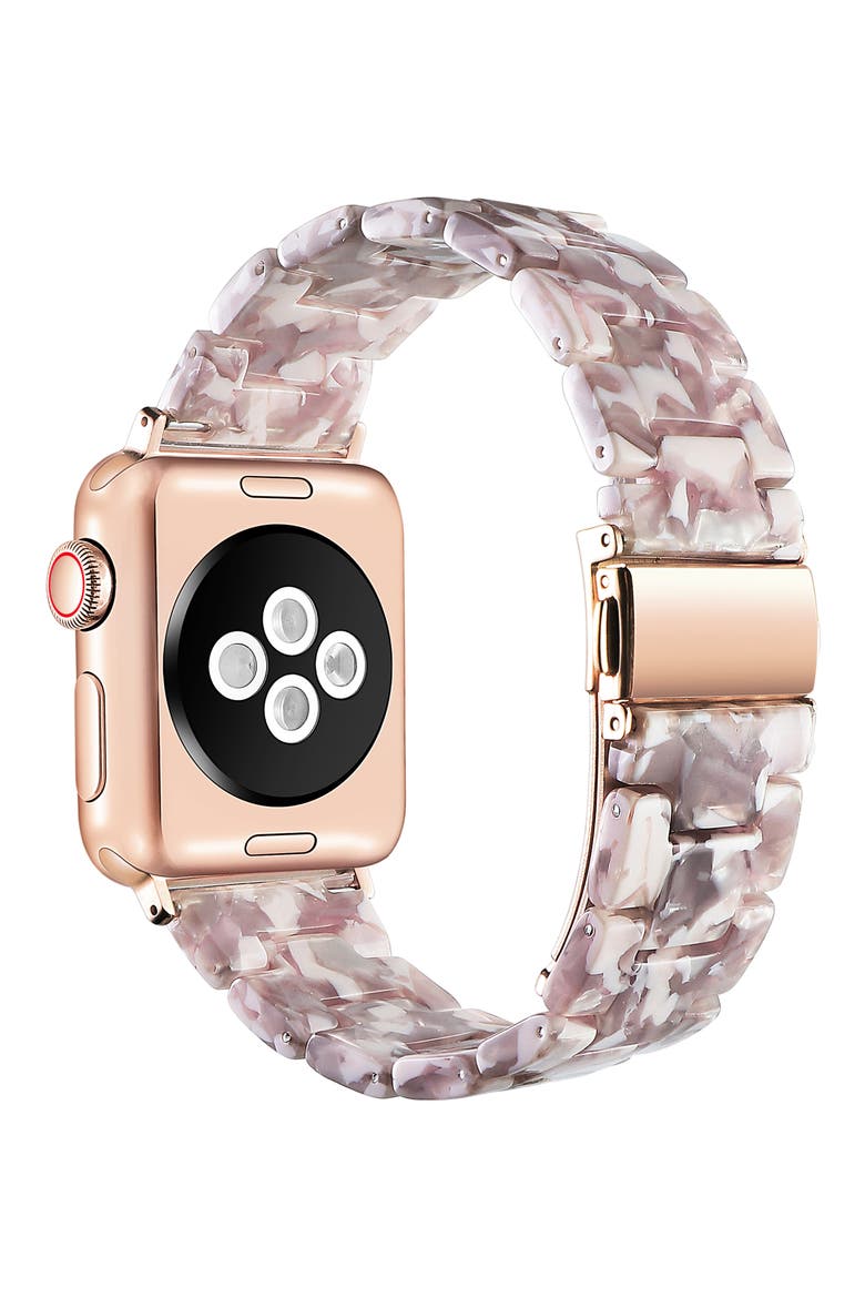 Claire Resin Link Apple Watch® Watchband, Alternate, color, STONE