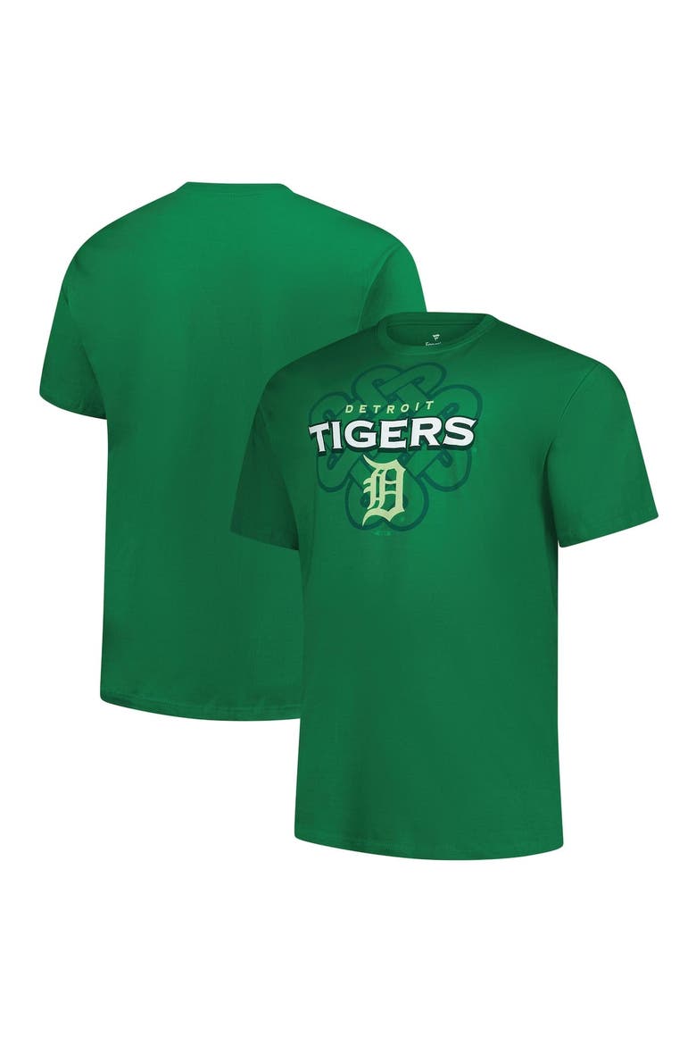 Men's Profile  Kelly Green Detroit Tigers Big & Tall Celtic T-Shirt, Main, color, Kelly Green