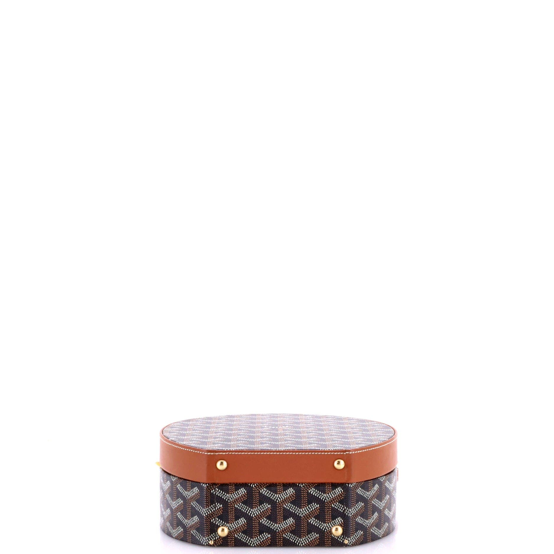 Alto Hatbox Bag Coated Canvas, Alternate, color, Brown