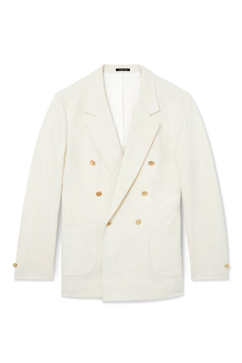 Glebe Double Breasted Dinner Jacket, Alternate, color, OFF WHITE