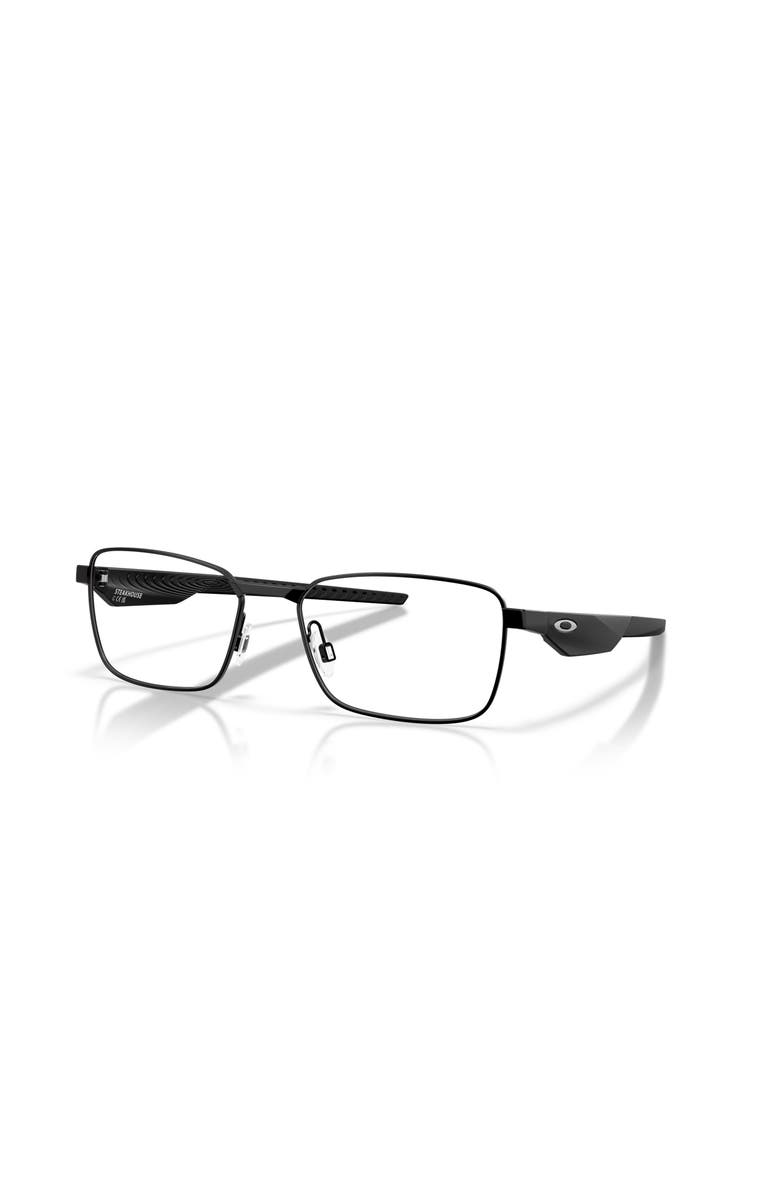 Oakley 54mm Rectangle optical glasses, Main, color, Black