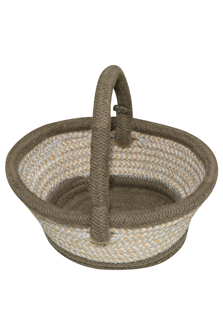 Mushroom Washable Cotton Play Rug, Basket & Chanterelles Set, Alternate, color, OLIVE HONEY CHESTNUT NATURAL