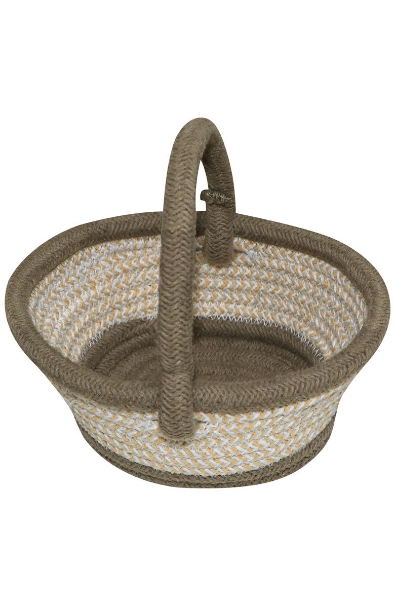 Lorena Canals Mushroom Washable Cotton Play Rug, Basket & Chanterelles Set, Alternate, color, Olive Honey Chestnut Natural