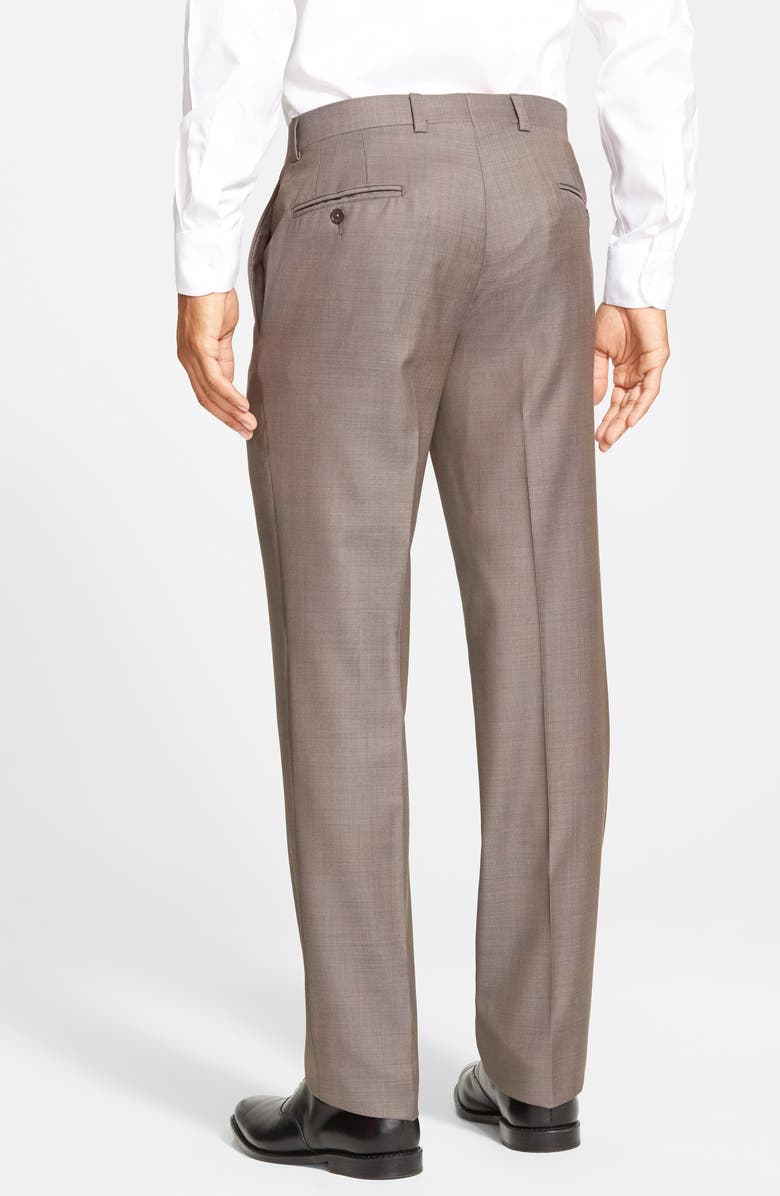 Ted Baker London Jefferson Flat Front Wool Dress Pants, Alternate, color, 