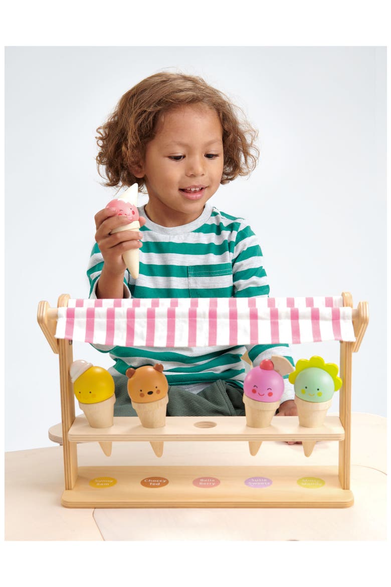 Scoops & Smiles Ice Cream Cone Stand Set, Alternate, color, MULTI