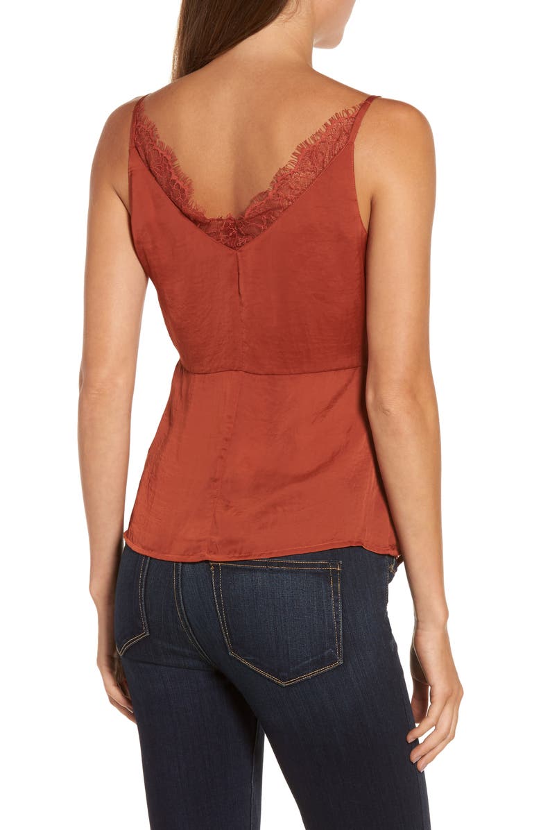 Chelsea28 Satin Wrap Camisole, Alternate, color, 