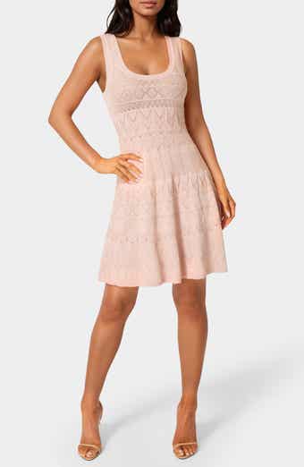 bebe Fit and Flare Ponte Knit Dress