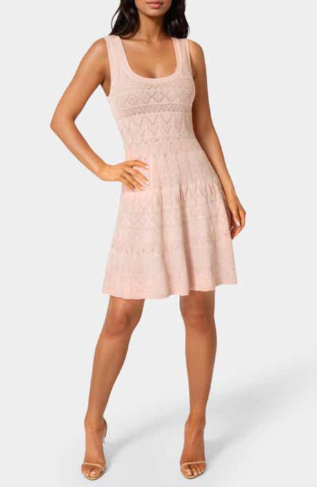 bebe Fit and Flare Ponte Knit Dress