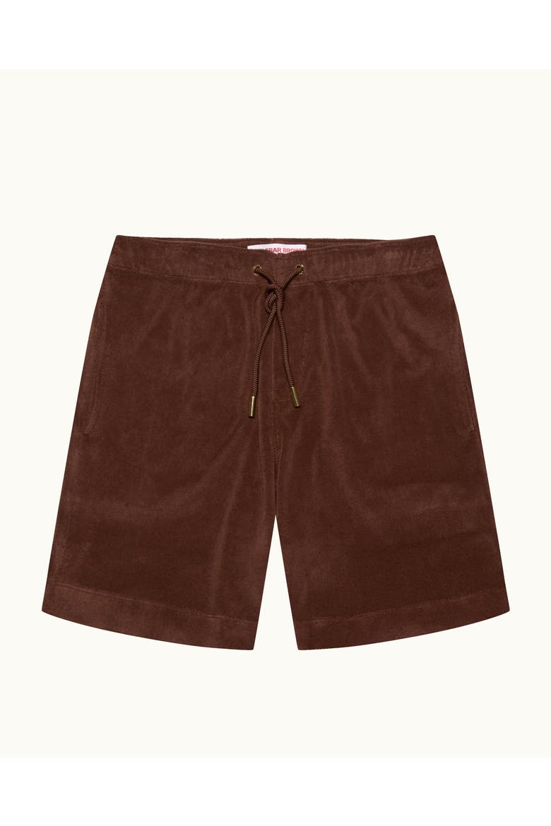 Terry Resort Relaxed Fit Cotton Towelling Polo Shirt, Alternate, color, CHESTNUT BROWN