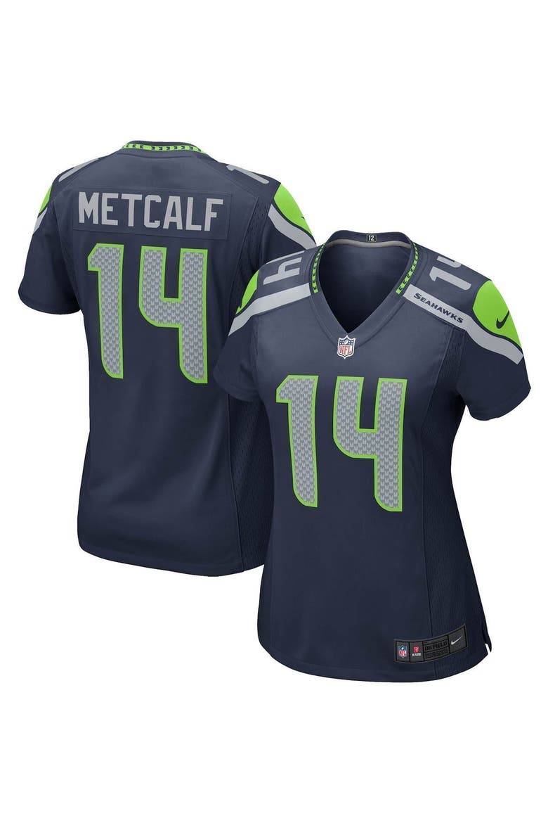 Women's Nike DK Metcalf College Navy Seattle Seahawks Game Player Jersey, Main, color, NAVY
