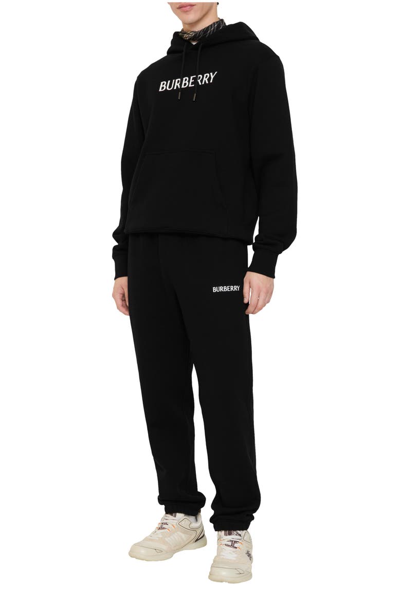 Logo Cotton Jogging Pants, Main, color, Black