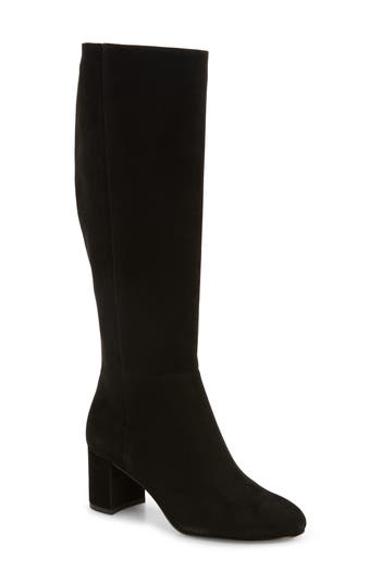 Stuart Weitzman Celina Zip Boot In Black