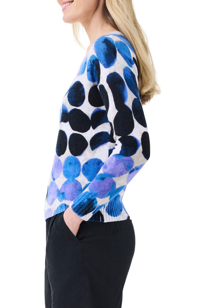 Supersoft Midnight Dot Sweater, Alternate, color, BLUE MULTI