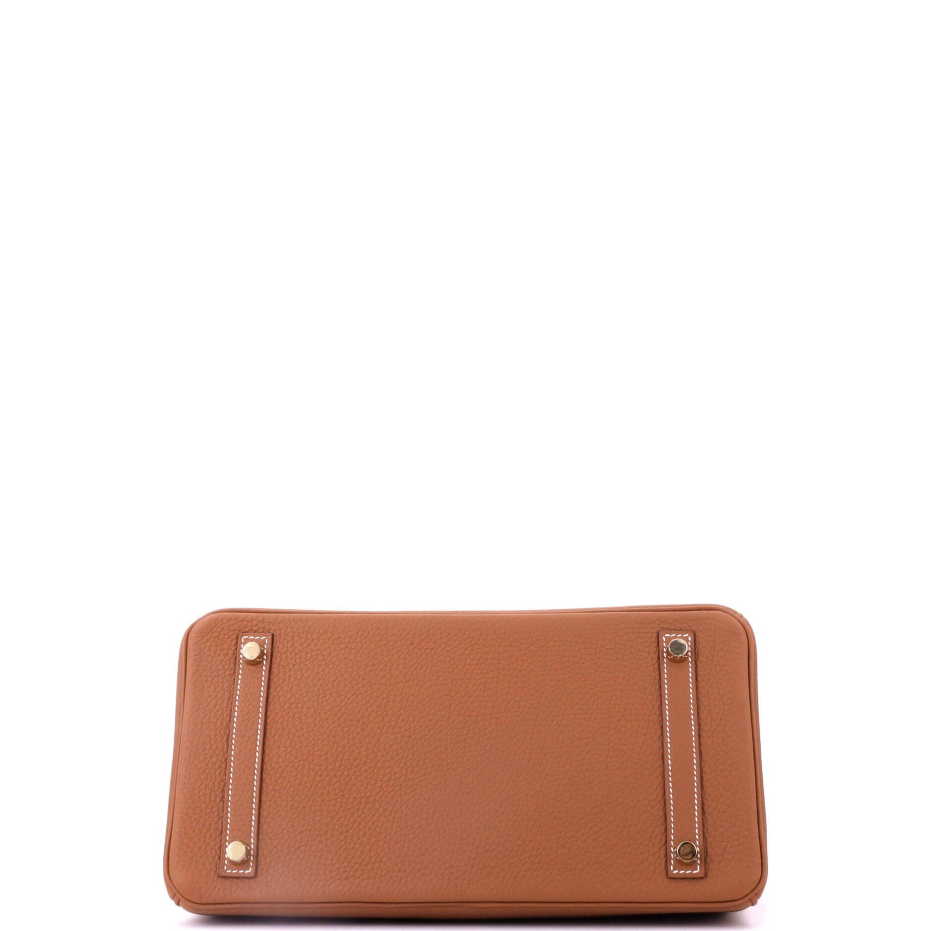 Pre-Owned Hermes Birkin Handbag Brown Togo with Gold Hardware 30, Alternate, color, Gold