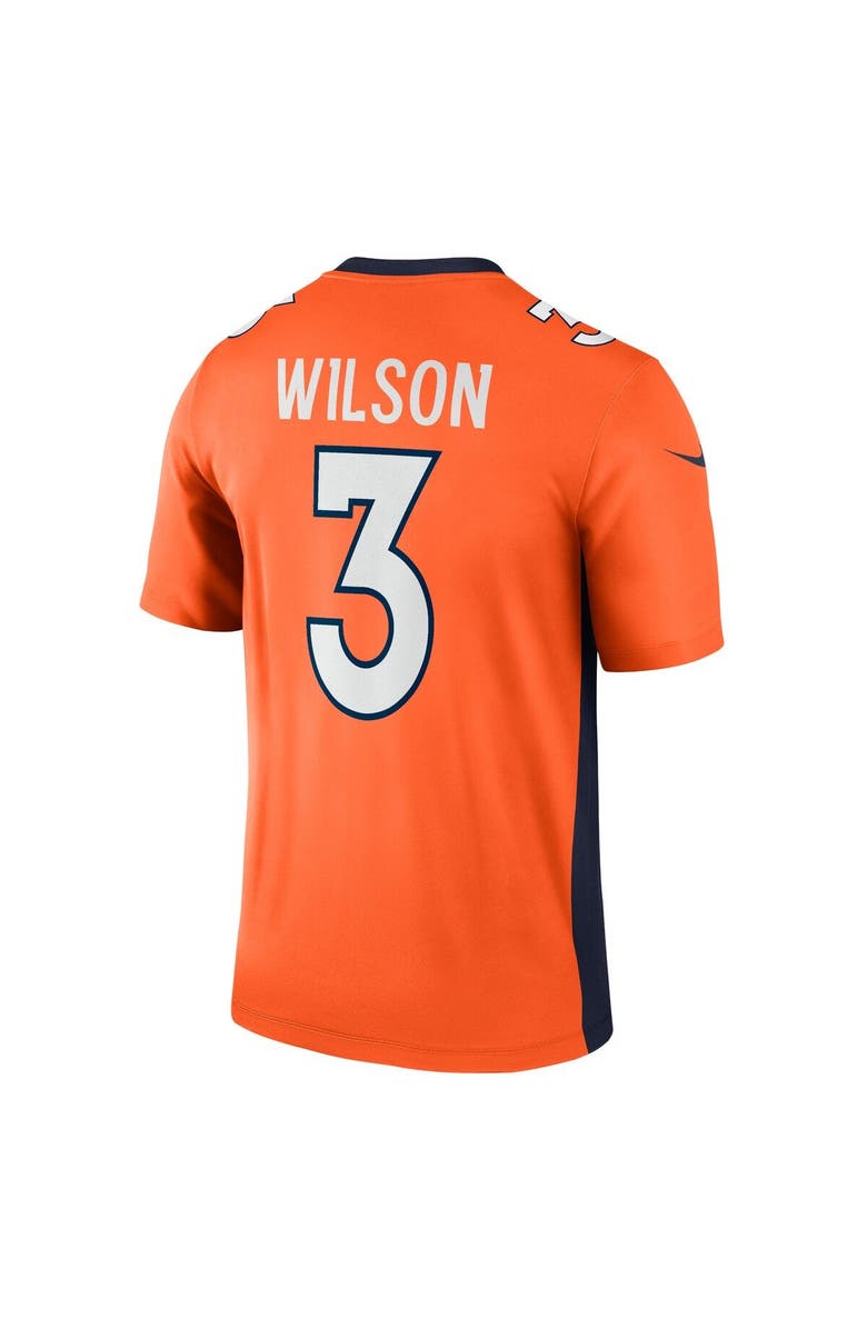 Nike Men's Nike Russell Wilson Orange Denver Broncos Legend Jersey, Alternate, color, 
