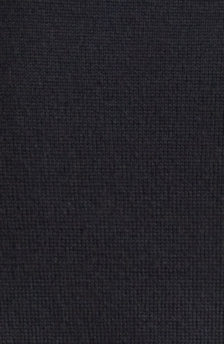 AMI PARIS Ami De Coeur Merino Wool Turtleneck Sweater, Alternate, color, Noir/ Rouge