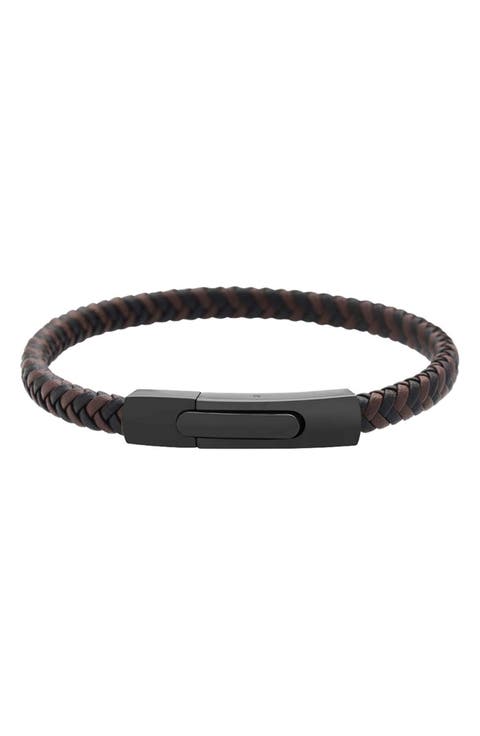 Men's Braided Leather Bracelet