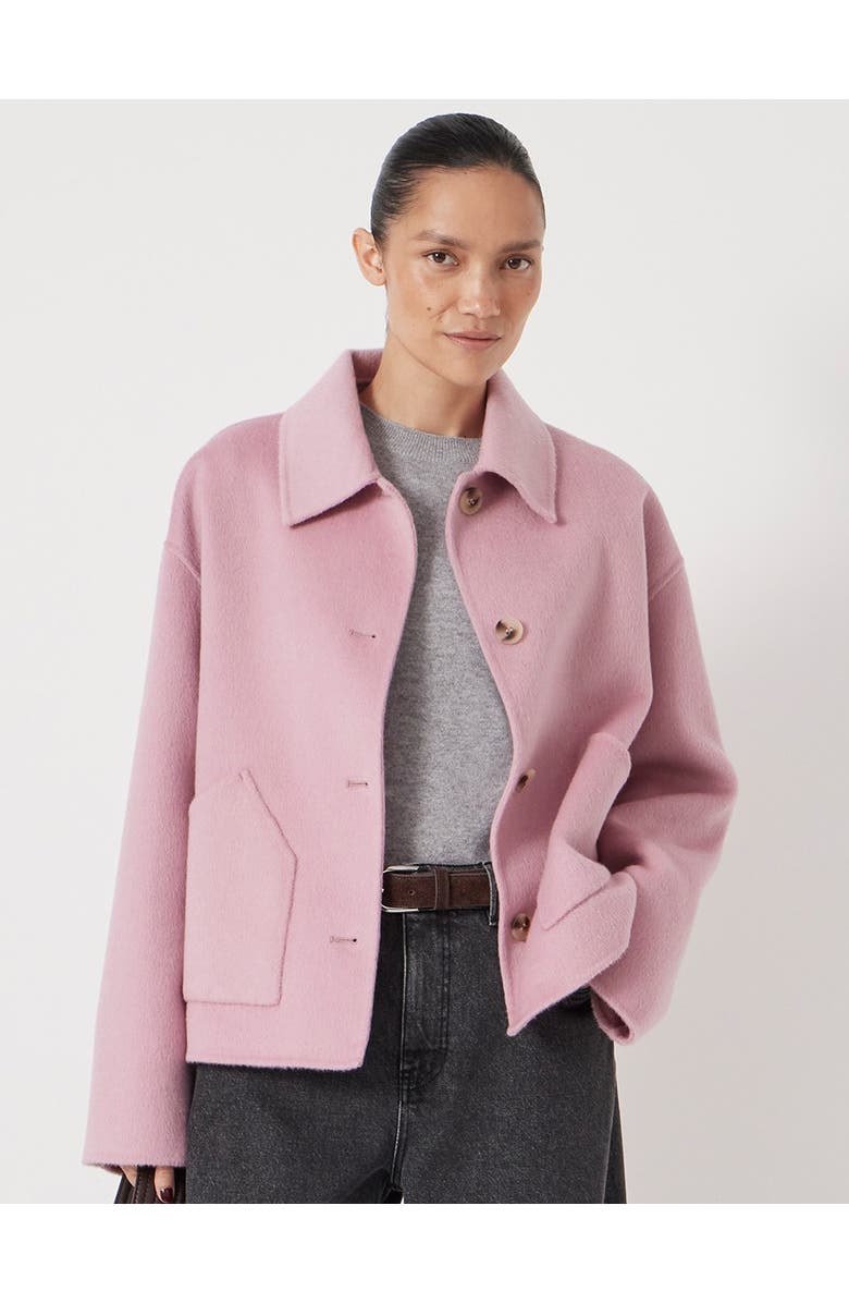 Hush Pure Wool Double Faced Jacket, Main, color, Soft Pink