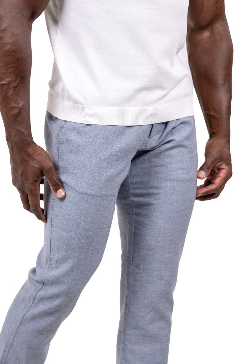 Maceoo Marthyr Tapered Leg Drawstring Pants, Alternate, color, Blue