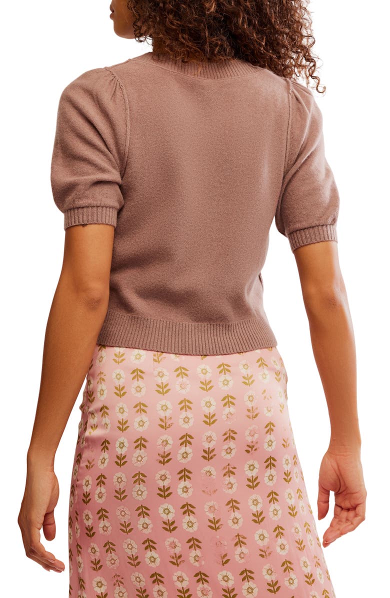 Free People Isla Elbow Sleeve Wool & Cashmere Blend Cardigan, Alternate, color, Ceramic Glaze