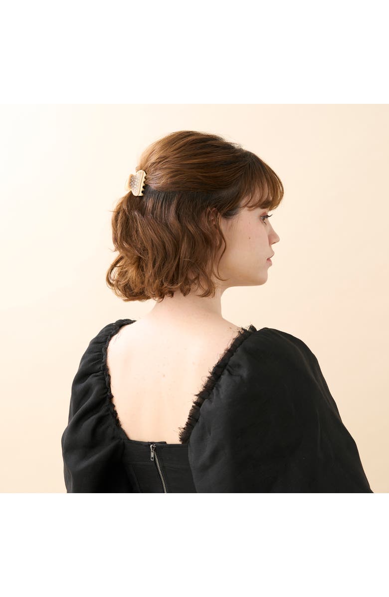 Alexandre de Paris Vendome Small Crystal Hair Claw Clip, Alternate, color, Beige