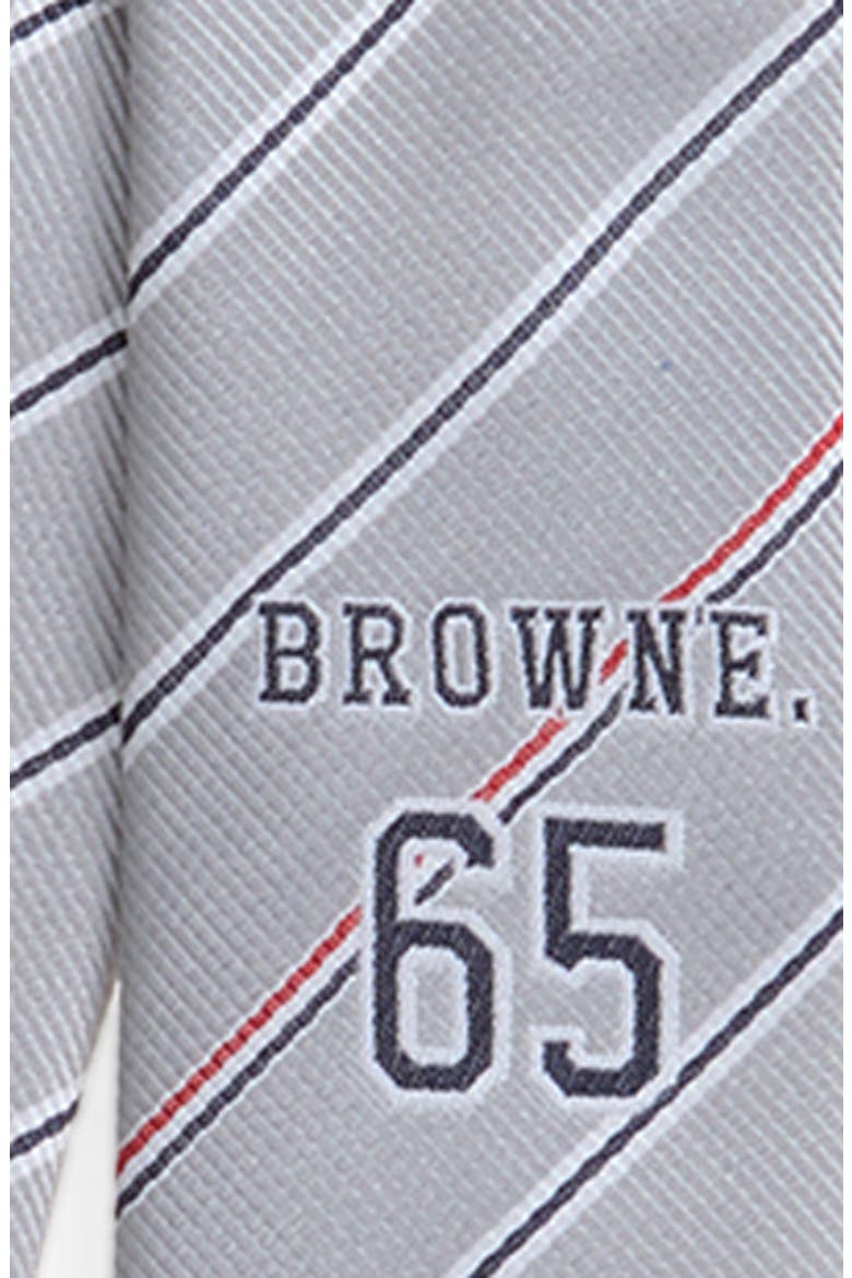 Jacquard Browne 65 Stripe Silk Tie, Alternate, color, MEDIUM GREY