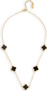 SAACHI Clover Station Charm Necklace