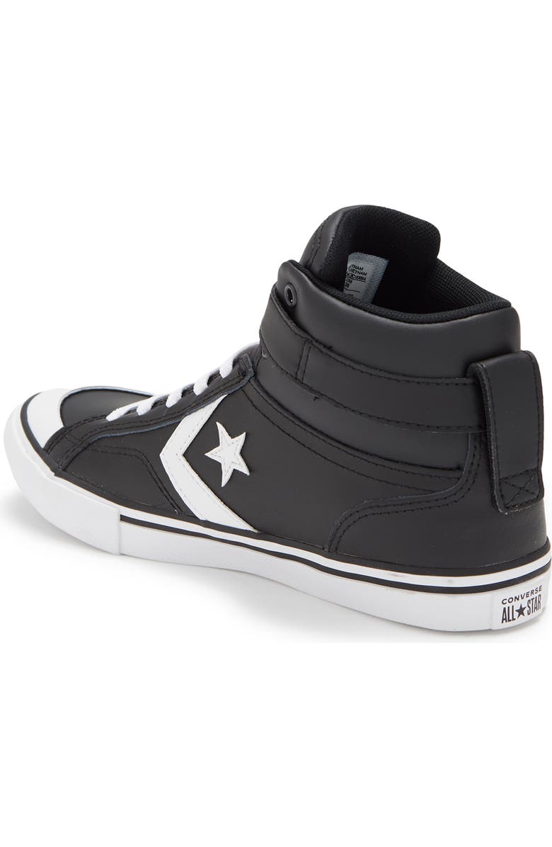 Converse Kids' Pro Blaze High Top Sneaker, Alternate, color, Black/ White/ White