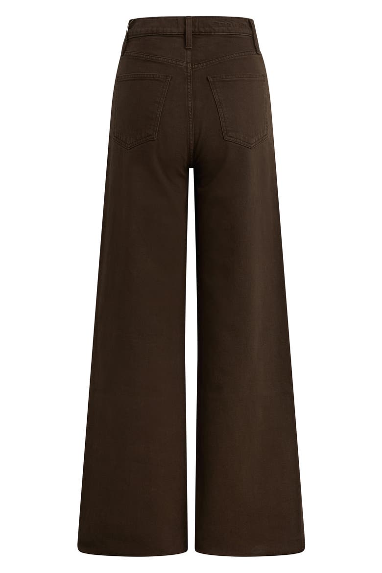 The Masha Super High Waist Wide Leg Jeans, Alternate, color, ESPRESSO