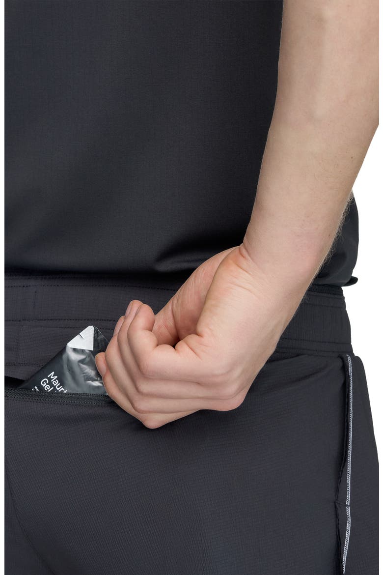Graphic Performance Running Shorts, Alternate, color, BLACK