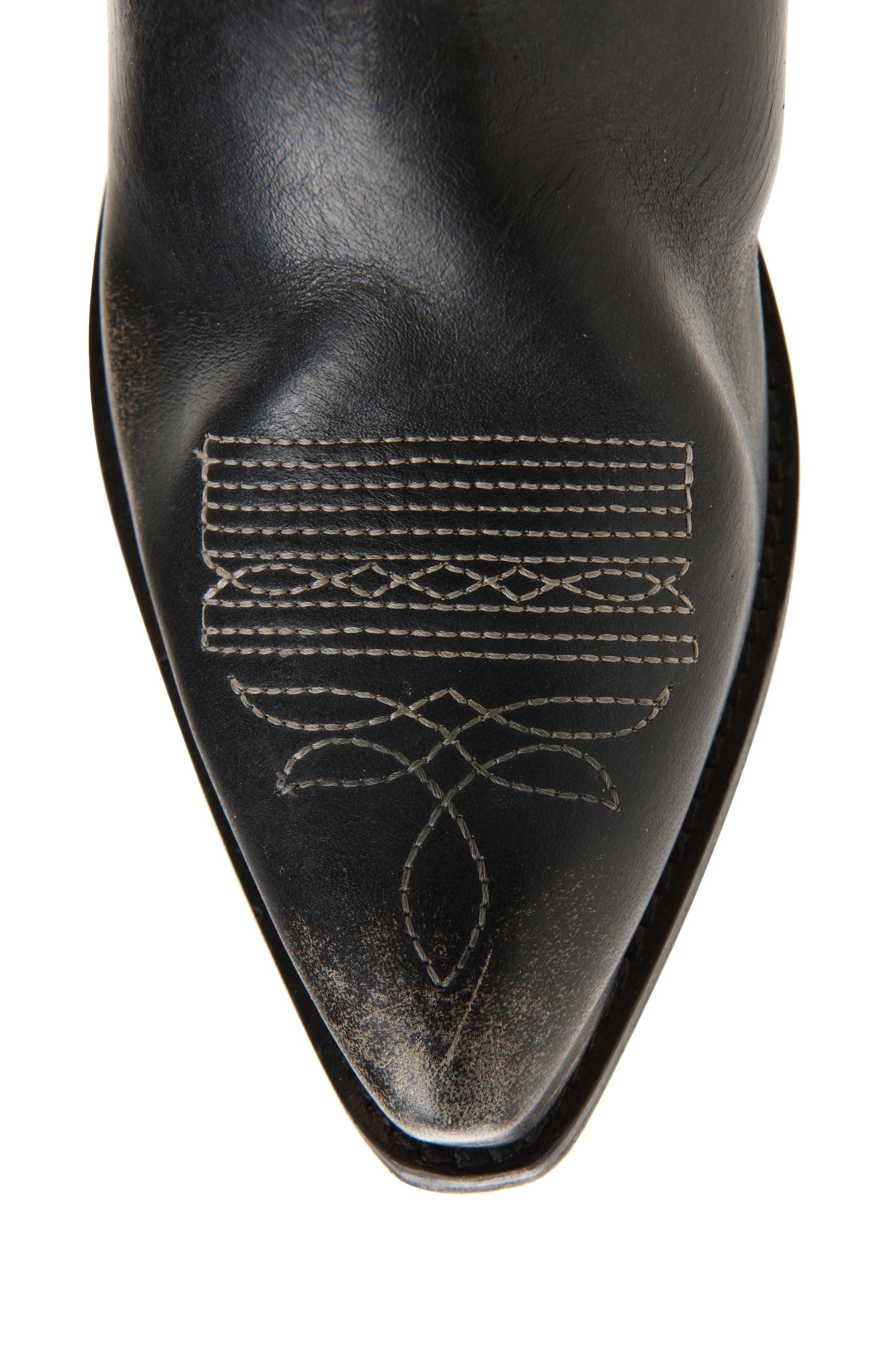 Golden Goose Wish Star High Western Boot, Alternate, color, Green/ Black