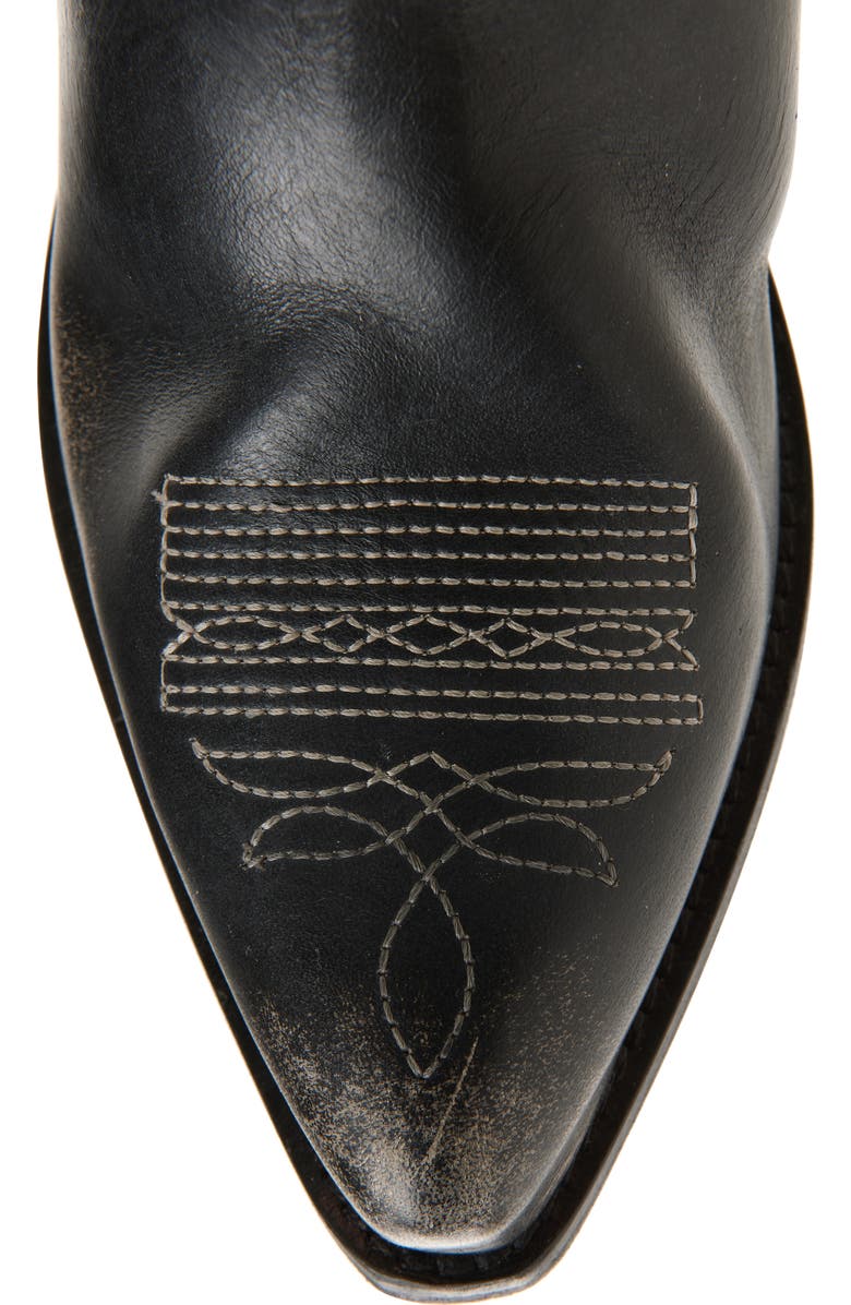 Golden Goose Wish Star High Western Boot, Alternate, color, Green/ Black