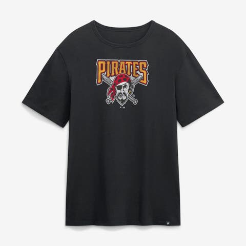 Men's Fanatics Black Pittsburgh Pirates Vintage Logo Legacy T-Shirt