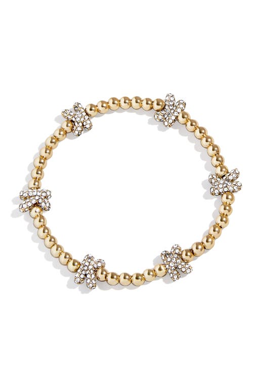 Baublebar Pisa Pavé Heart Station Beaded Bracelet