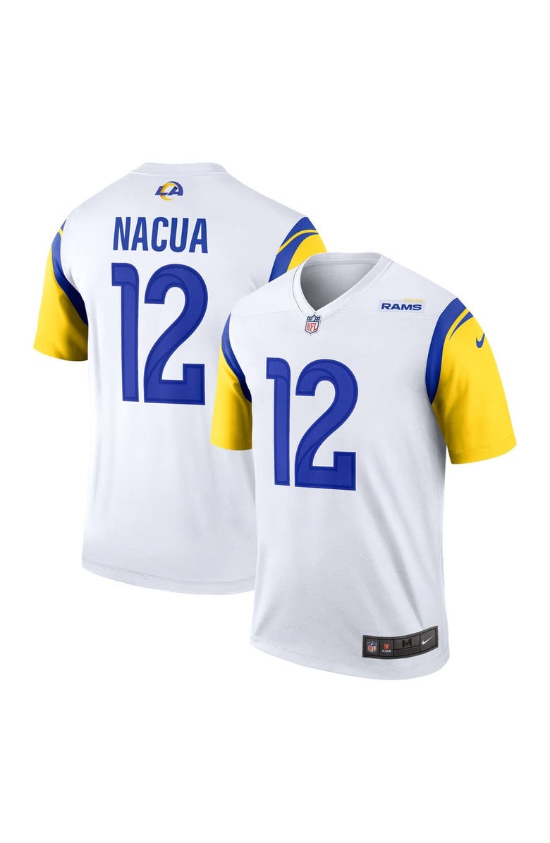 Nike Men's Nike Puka Nacua White Los Angeles Rams White Legend Jersey, Main, color,