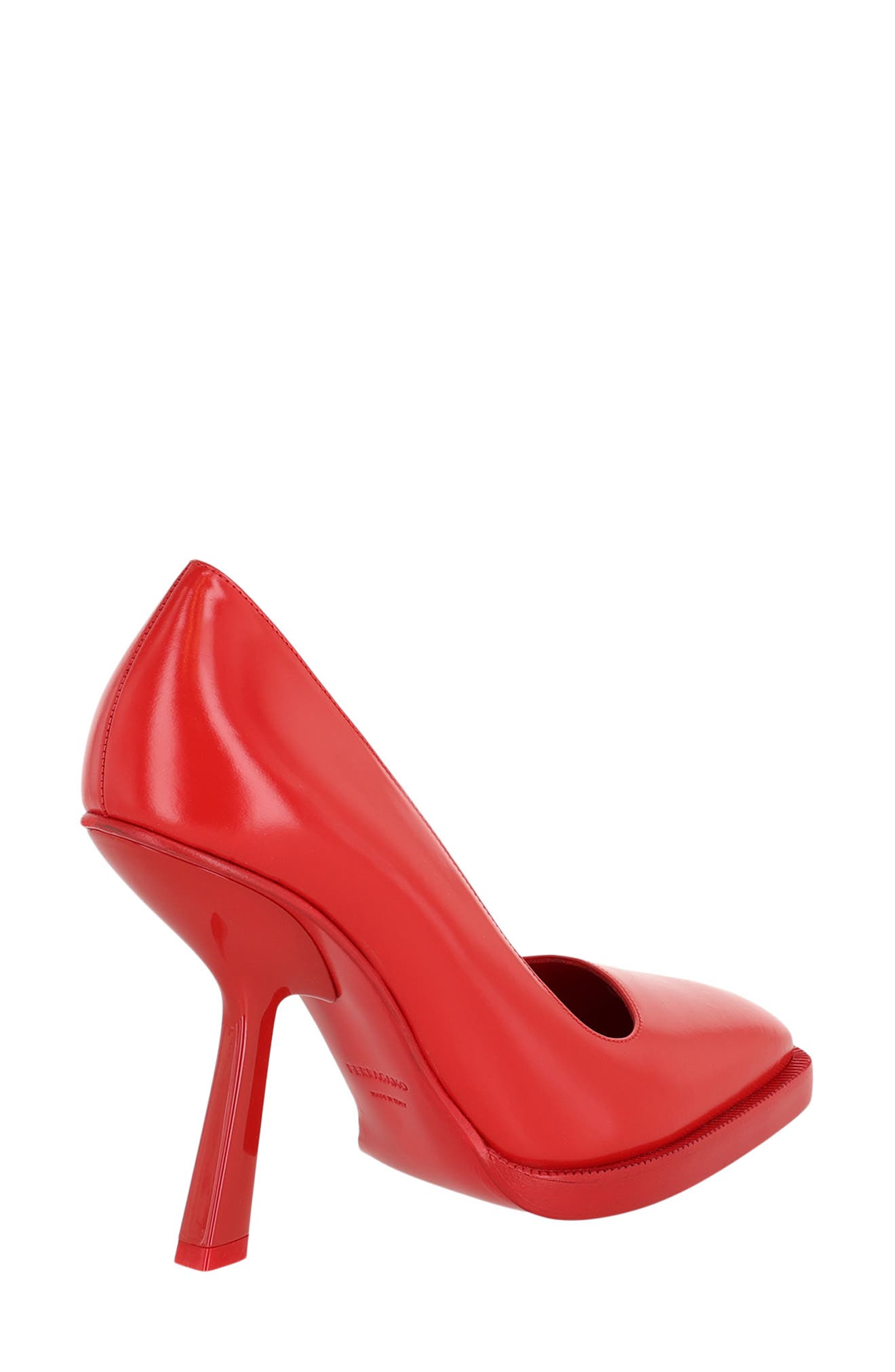 FERRAGAMO Anser X5 Leather Pump, Alternate, color, Red