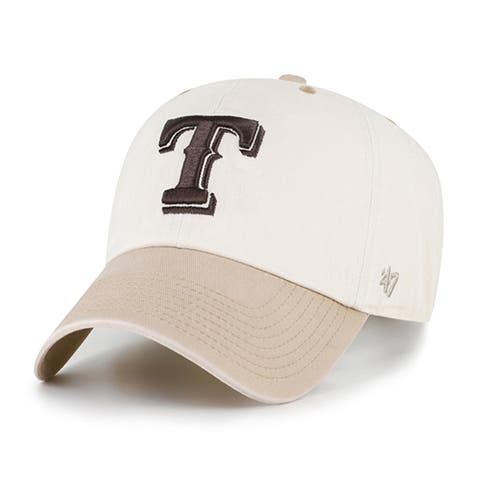 Men's '47  Natural/Tan Texas Rangers Neutral Terrain Clean Up Adjustable Hat